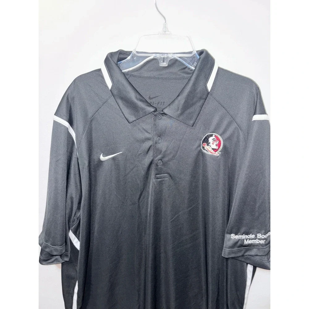 Lot of 2 Nike Dri-FIT Polo Shirt Florida Seminoles & Grey Nike‎ Golf Mens XL
